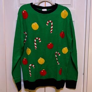 Christmas Sweater Drop - Forum Novelties Christmas balls/candy canes sweater